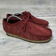 Clarks Originals Wallabies Men’s Shoes Size 10.5 M Burgundy Combi Suede picture