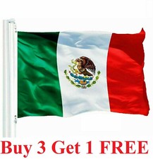 3x5FT MEXICO FLAG LARGE MEXICAN LATINO LATIN bandera mexicana cinco de mayo picture