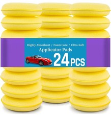 24pcs Car Waxing Polish Foam Sponge Wax Applicator Cleaning Tool Detailing Pads picture