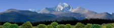 TRACKSIDE BACKDROP #481B Rocky Mountains and sky HO Scale picture