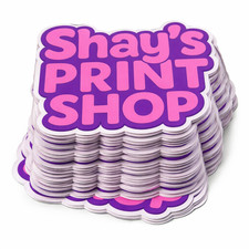 Custom Die Cut Stickers | Glossy Vinyl | Any Logo | 2”-5” (10,  25, 50pcs) picture