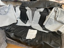 1968-1969 VW Volkswagen Beetle Front & Rear Seat Upholstery Black TMI 43-1125-01 picture