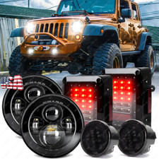 6pc for 2007-2018 Jeep Wrangler JK 100W 7