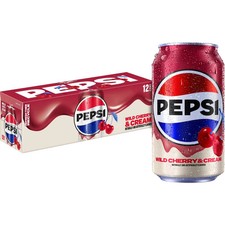 Pepsi Soda Wild Cherry And Cream (12 fl oz 12 Count Cans)@@ picture