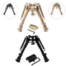 6-9'' Hunting Shockproof Rifle Bipod Spring Return +Picatinny Rail Mount Adapter picture