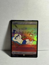 MTG Fallout Full Art Wastes (795) Basic Land Crimp Error Misprint picture