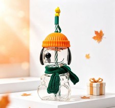 LUXURY New 2026 Starbucks x Peanuts Snoopy Glass Cup Gift For Halloween picture
