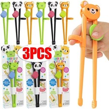 3Pcs Cute Animal Learning Chopsticks for Children Cartoon Elementary Chopsticks picture