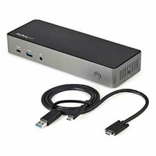 StarTech USB-C & USB-A Dock - Hybrid Triple Monitor Laptop Docking Station picture