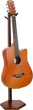 Guitar Stand, Handcrafted Solid Beech Wood Floor Stand with Hanger - Single Guit picture