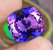 46.95 Ct Natural Montana Purple-Blue Sapphire Certified Flawless Loose Gemstone picture