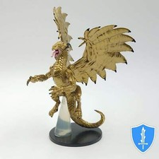 Large Gold Dragon - Ruins of Lastwall #26 Pathfinder Battles D&D Miniature picture