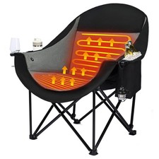 Heated Camping Chair Oversized Folding Outdoor Adults DasEpic ergonomic office picture