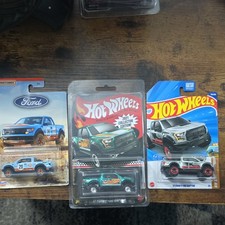 Hot Wheels Matchbox Ford F-150 SVT Raptor Gulf 1:64 Diecast Lot (3) Unopened picture