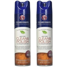 Guardsman Wood Furniture Clean Polish 12.5 oz Silicone Free UV Protection 2 Pack picture