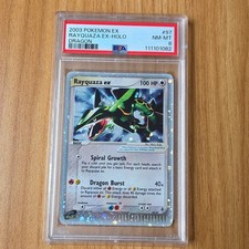 2003 POKEMON EX DRAGON #97 RAYQUAZA EX-HOLO PSA 8 picture