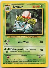Ivysaur 30/102 Uncommon Base Set Unlimited Pokemon Lightly Played picture