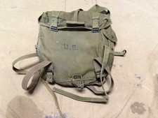 ORIGINAL POST WWII US ARMY M1945 UPPER COMBAT FIELD PACK & SUSPENDERS-OD#7, 1950 picture