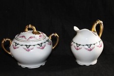Antique 1904-1924 Schwarzburg Creamer Lidded Sugar Set picture