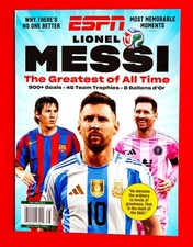 ESPN Lionel Messi The Greatest Of All Time Magazine - NEW 2026 picture