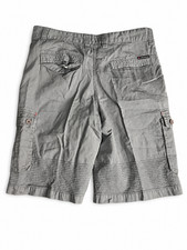 Airwalk Men’s Gray Pinstripe Cargo Shorts Size 32 Skater Utility Pockets picture