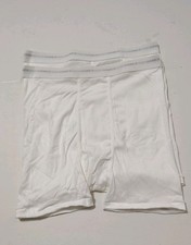 Vintage Hanes Classic White Men's Boxer Briefs 2 Pack - Size L 36-38 picture