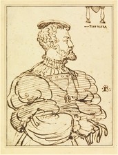 Emperor Charles V 1530s Vintage Historical Portrait Glossy Reprint Wall Art picture