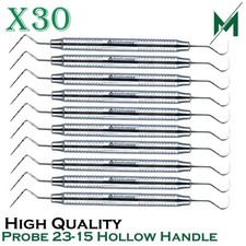 Dental Perio Explorer 23 Probe UNC 15 Hallow Handle Color Marking Double Ended picture