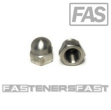 (1) 7/8-9 Stainless Steel Hex Acorn Cap Nuts 18-8 (1 Piece) picture