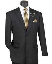 Vinci Men Solid Color Single Breasted Classic Regular Fit Suit NEW picture