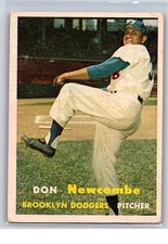 1957 Topps Don Newcombe #130 — Brooklyn Dodgers picture