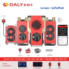 Daly Smart BMS LiFePo4 4S 12V BMS 8S 24S 72V 48V 16S 20S 40A-500A Li-Ion BMS lot picture