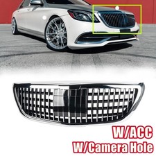 Chrome MayBach Style Front Grille W/ACC For 2014-2020 Mercedes Benz S-Class W222 picture