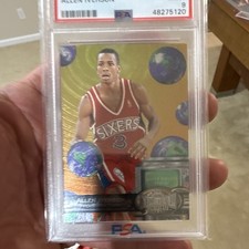 SkyBox 1997-98 Metal Universe Allen Iverson #20 76ers PSA Cert 48275120 picture