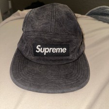 VDAY SALE Supreme Washed Chino Twill Camp Cap Grey Cotton Pre-Owned picture