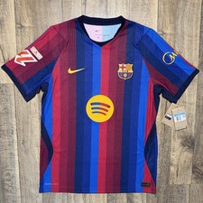 FC Barcelona Lamine Yamal Nike 26/27 Authentic Aero-Fit Match Home Jersey Mens M picture