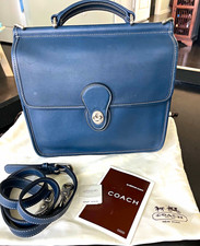 Coach Vintage Blue Willis Satchel Top Handle Turn Lock w/strap original package picture