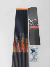 12pk Carbon Express Mach 5 350 Uncut Arrow Shafts w/ Inserts & Nocks: 50631. (s) picture