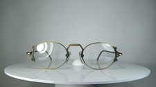 Luxury eyeglasses BEAU MONDE antique bronze oval frames  picture