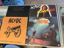 AC/DC Vinyl Powerage/Back in Black/ Let There Be Rock/ For Those About to Rock picture