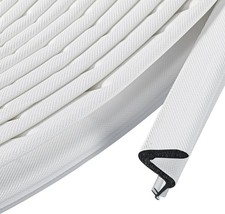 Weather Stripping Door Seal V Shaped Q Foam Kerf Soundproof 39FT, White picture