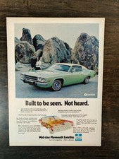 Vintage 1972 Plymouth Satellite Full Page Original Color Ad picture