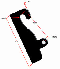 JRB 416 Blank Quick Attach for JRB Loader mounts+Wear Plates (Ears) for top hook picture