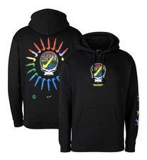Sz Large Men - Nike Oregon Ducks Grateful Ducks Rainbow Spiral Black Hoodie RARE picture