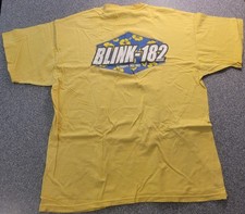 Vintage 90s 00s Blink 182 Crappy Since 1992 Band Spellout Music Logo T-Shirt XL picture