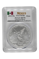 2023-Mo 1 oz Silver Mexico Libertad PCGS MS 70 FS picture