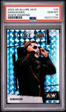 2022 Upper Deck Allure AEW Danhausen #25 Rookie White Diamonds /50 PSA 10 RC picture