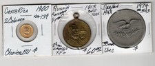 COSTA RICA 2 Colones 1900 in Choice BU condition, This is For the Left Coin Only picture