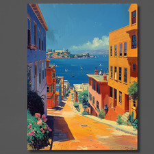 MacKenzie Reynolds San Francisco Canvas Signed 30x40 picture