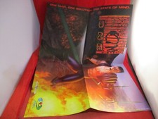 ONE by ASC Games Playstation 1 PS1 Foldable Promo Poster ONLY picture